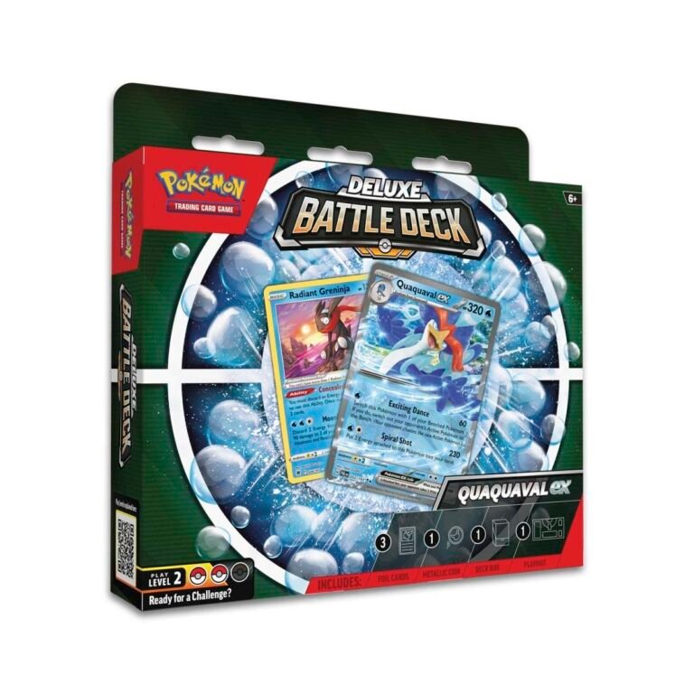 Pokémon Quaquaval ex Deluxe Battle Deck – 60 Cards & Accessories