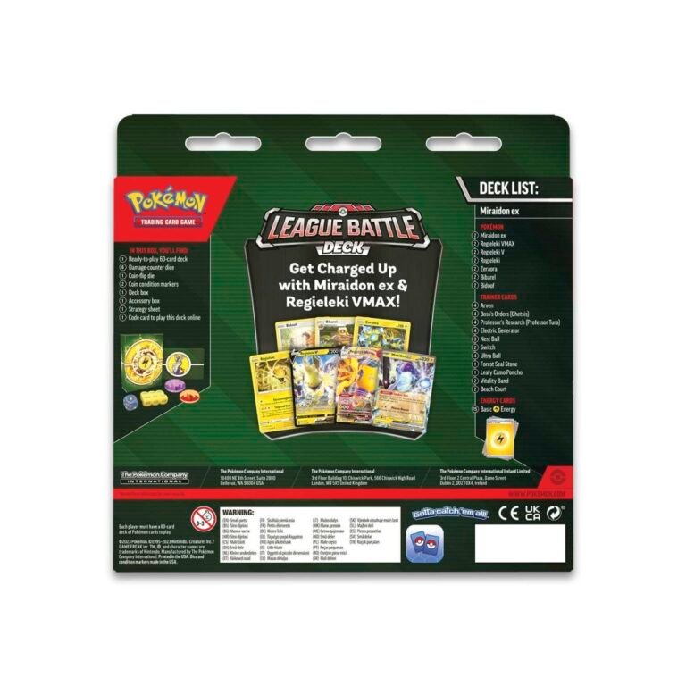 Pokémon Miraidon ex League Battle Deck | 60-Card Lightning Deck