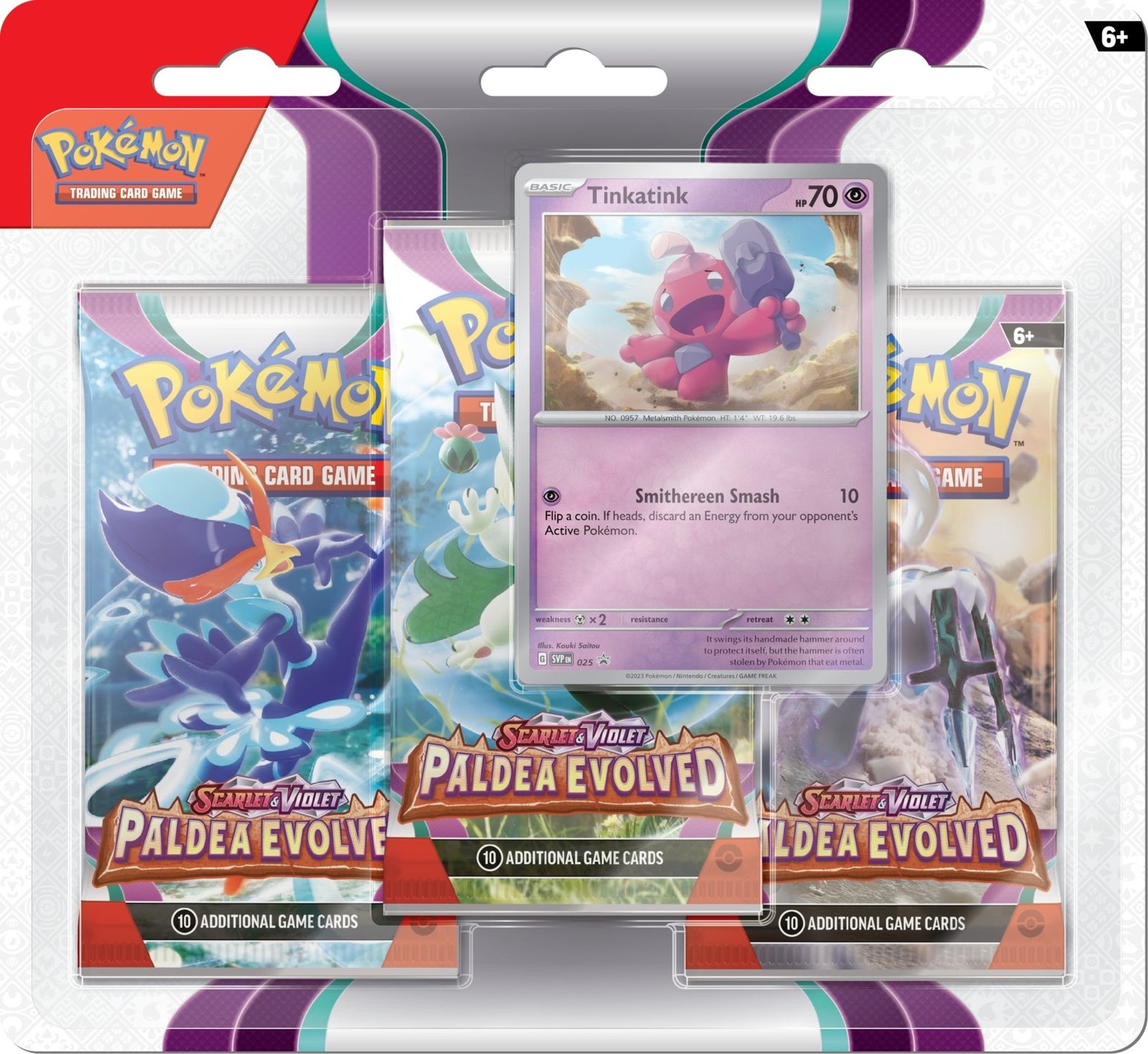 Pokemon Scarlet and Violet Paldea Evolved 3 Pack Blister