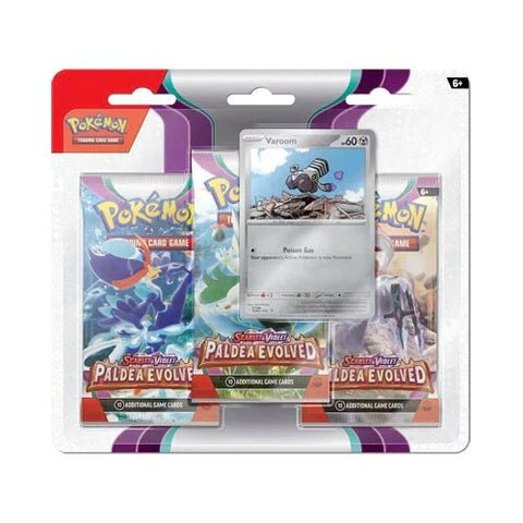 Pokemon Scarlet and Violet Paldea Evolved 3 Pack Blister