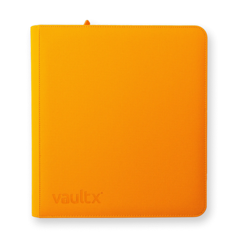 Vault X - 12-Pocket Exo-Tec® Zip Binder - Neon Orange