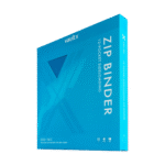 Vault X - 12-Pocket Exo-Tec® Zip Binder - Neon Blue