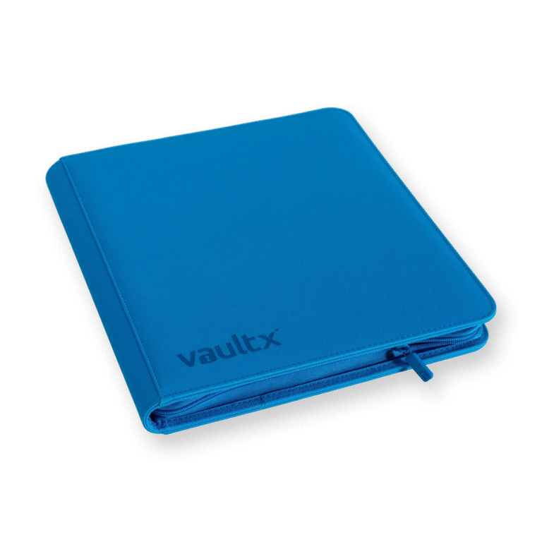 Vault X - 12-Pocket Exo-Tec® Zip Binder - Neon Blue