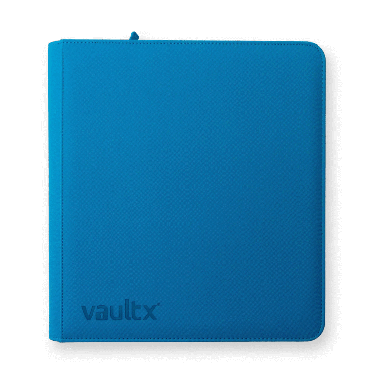 Vault X - 12-Pocket Exo-Tec® Zip Binder - Neon Blue