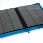 Vault X - 9-Pocket Exo-Tec® Zip Binder - Neon Blue