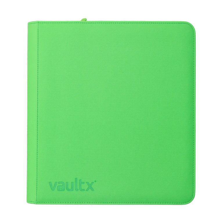 Vault X - 12-Pocket Exo-Tec® Zip Binder - Neon Green