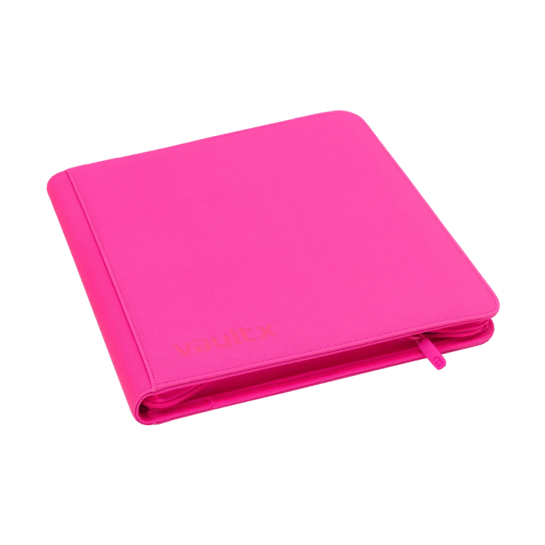 Vault X - 12-Pocket Exo-Tec® Zip Binder - Neon Pink
