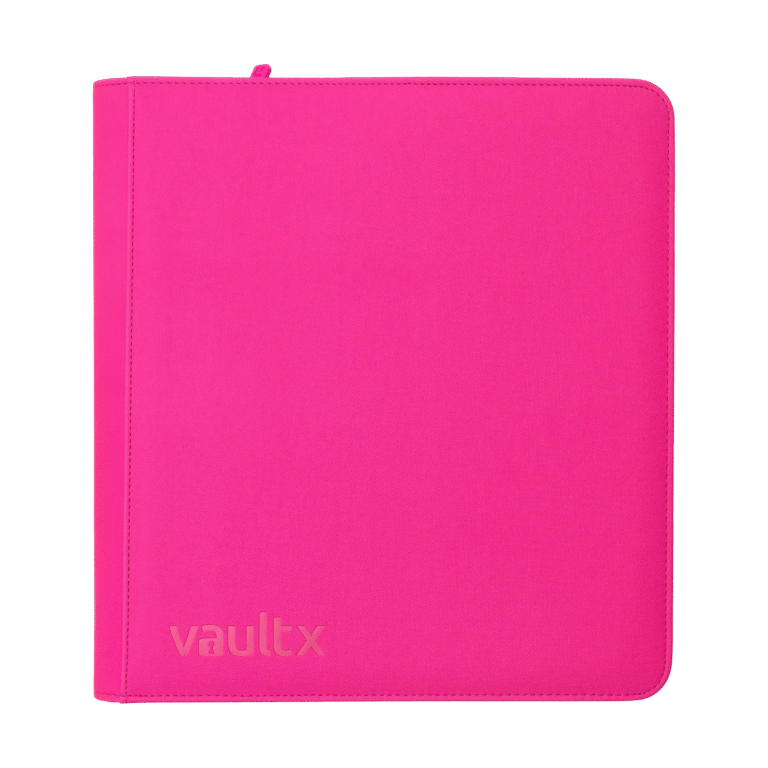 Vault X - 12-Pocket Exo-Tec® Zip Binder - Neon Pink