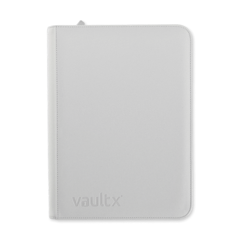 Vault X - 9-Pocket Exo-Tec® Zip Binder - White Edition